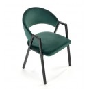 Стул HALMAR K473 темно-зеленый/черный